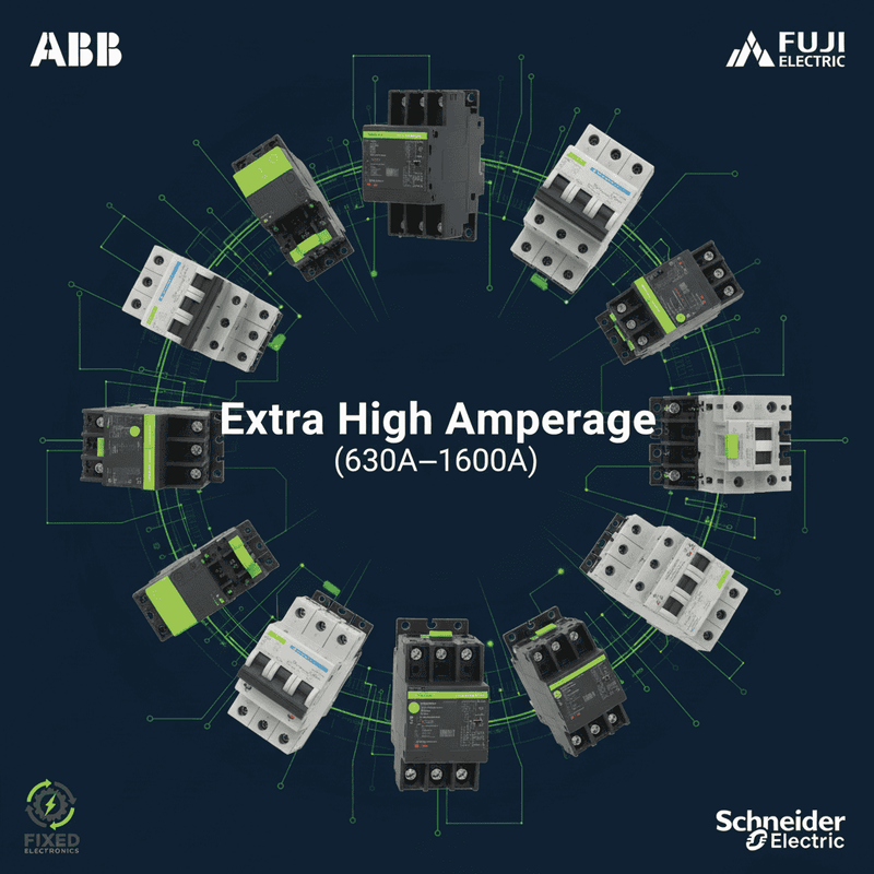Extra High Amperage - Original ABB , Fuji and Schneider Electric Components.