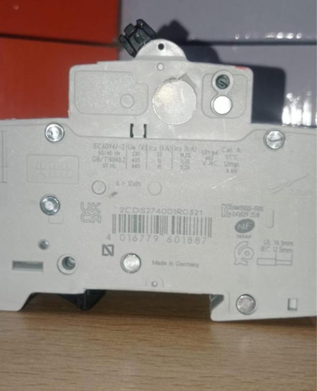 ABB S303P MCB 3 Pole 2A-63A PVC body miniature circuit breaker