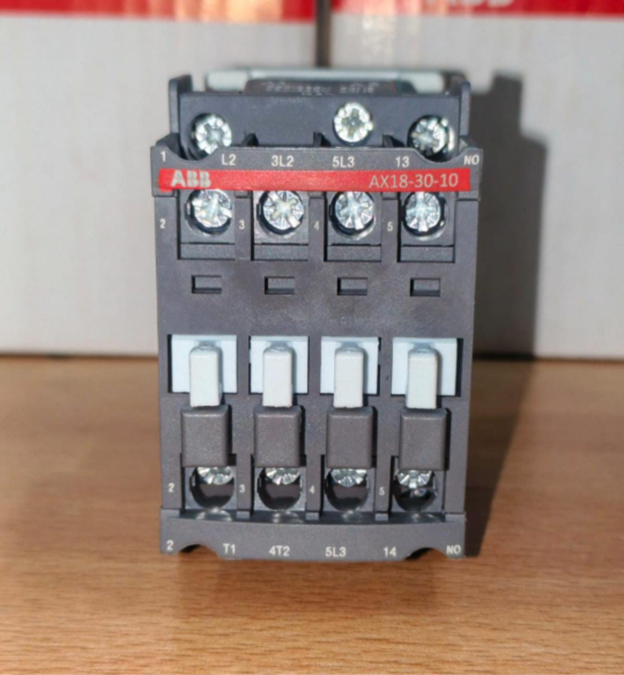 ABB AX18 contactor 18A 220-240V coil for motor control.