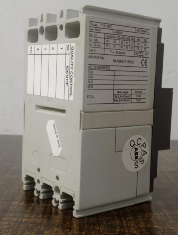 ABB Tmax T1N MCCB 3 Pole 125A-160A 36kA industrial circuit breaker