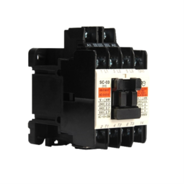 Fuji SC-0-3 contactor 20A 4kW 5.5HP 3 Pole for motor control.