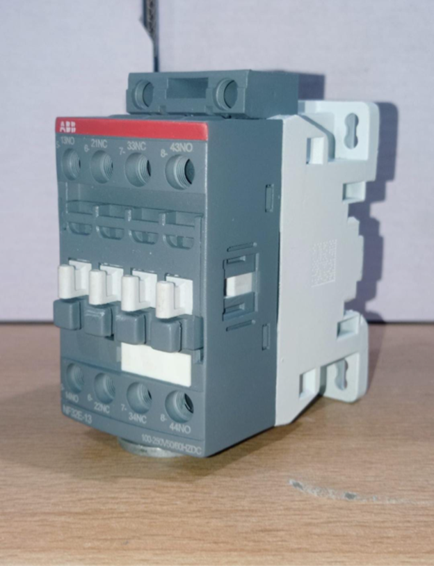 ABB NF22E-13 contactor 9A AC1 100-250V coil for motor control.