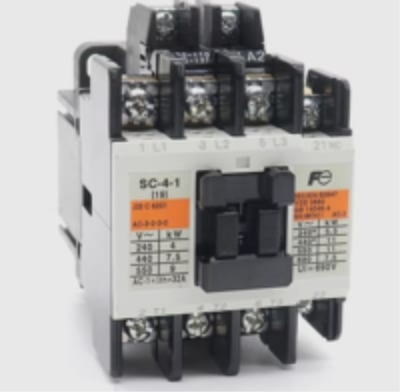 Fuji SC-4-1 contactor 32A 11kW 15HP 3 Pole for motor control.