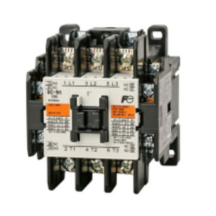 Fuji SC-N1 contactor 50A 15kW 20HP 3 Pole for motor control.