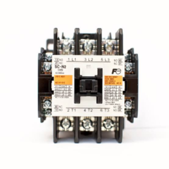 Fuji SC-N2 contactor 60A 18.5kW 25HP 3 Pole for motor control.