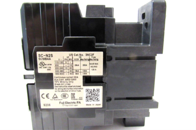 Fuji SC-N2S contactor 80A 22kW 30HP 3 Pole for motor control.