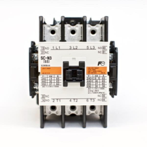 Fuji SC-N3 contactor 100A 30kW 40HP 3 Pole for motor control.