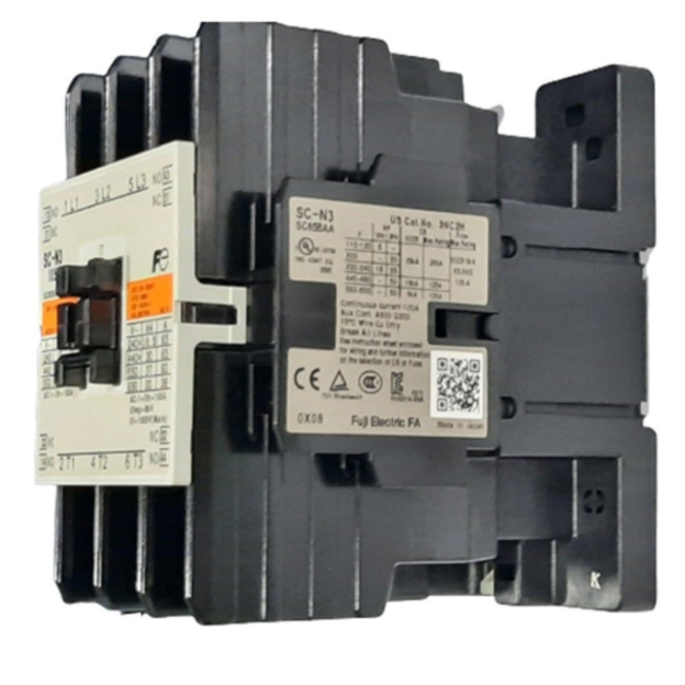 Fuji SC-N3 contactor 100A 30kW 40HP 3 Pole for motor control.