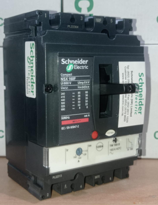 Schneider NSX 160F MCCB – Genuine New Pin Pack Piece 36k Model (3 Pole, 125A–160A)