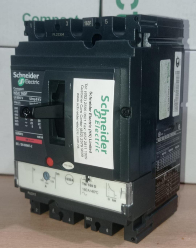 Schneider NSX 160F MCCB – Genuine New Pin Pack Piece 36k Model (3 Pole, 125A–160A)