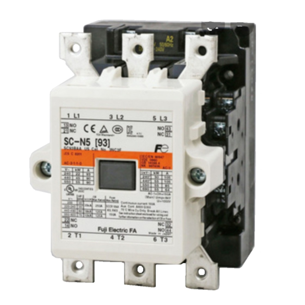 Fuji SC-N5 contactor 150A 55kW 75HP 3 Pole for heavy-duty motors.