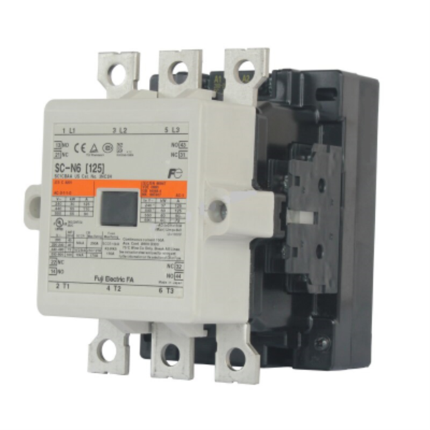 Fuji SC-N6 contactor 150A 60kW 80HP 3 Pole for heavy-duty motors.