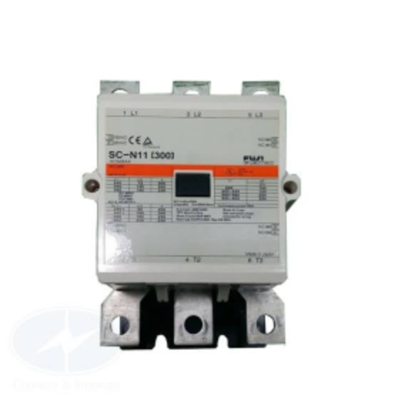 Fuji SC-N11 contactor 350A 160kW 215HP 3 Pole for heavy-duty motors.