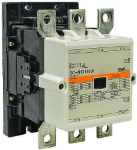 Fuji SC-N12 Contactor – Genuine Lotted (3 Pole + 2NO / 2NC, 24–220V Coil, 220 kW / 300 HP, 450A)
