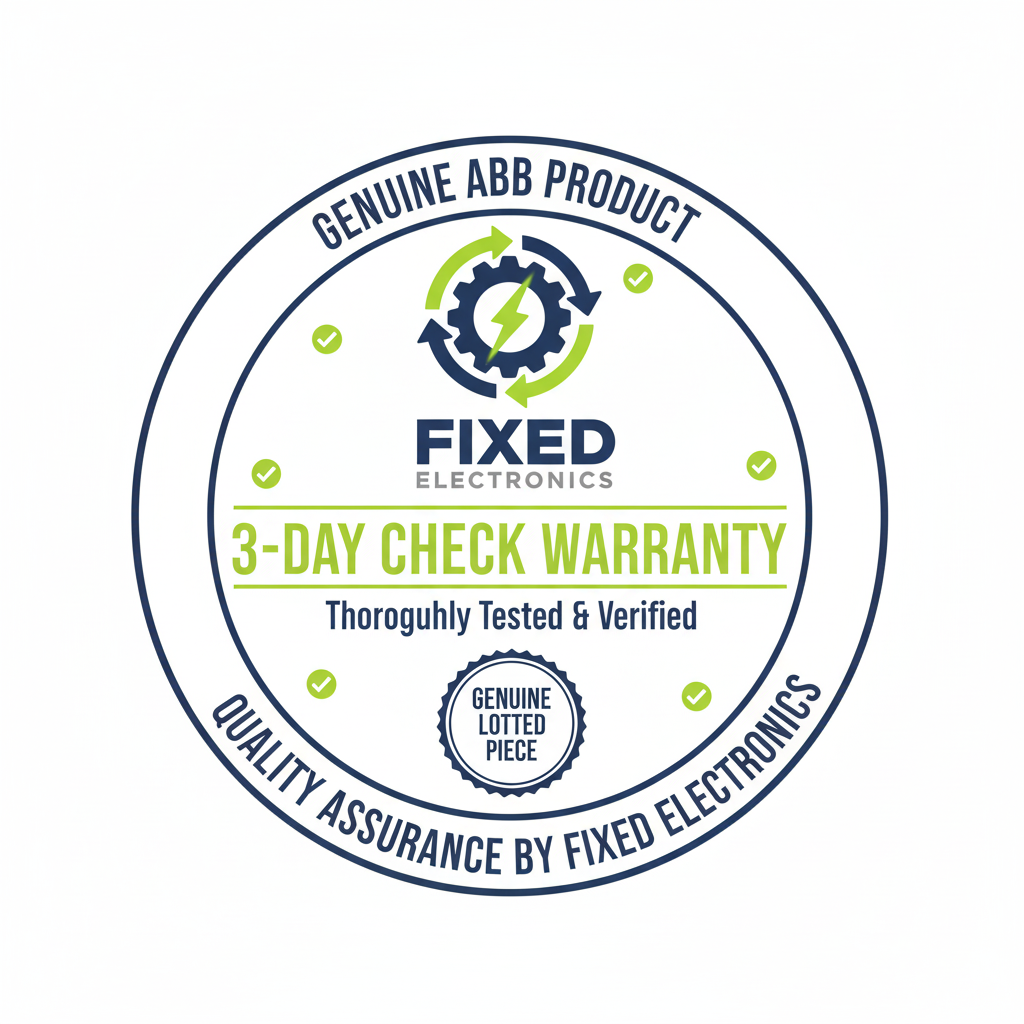 Warranty information of ABB AF38 magnetic contactor 38A 18.5kW 100-250V coil for motor control.