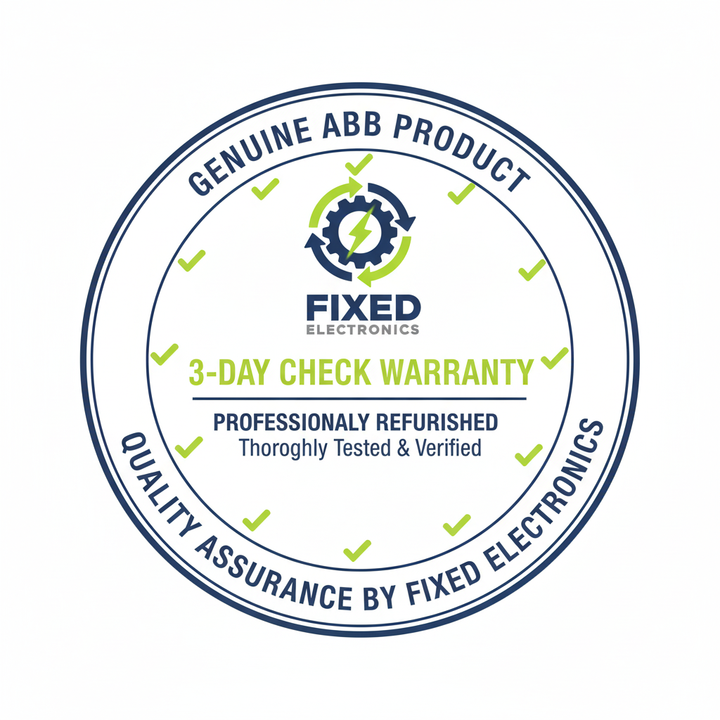 Warranty and product information of ABB AF52 industrial contactor 52A 22kW 100-250V coil for motor control.