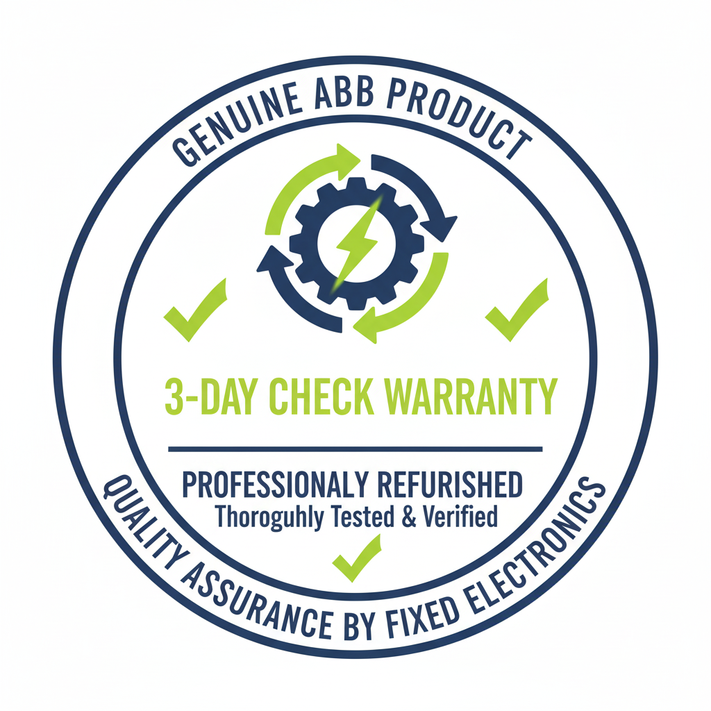 Warranty and quality assurance of ABB ELCB 30mA 4 Pole 25A-100A earth leakage circuit breaker.